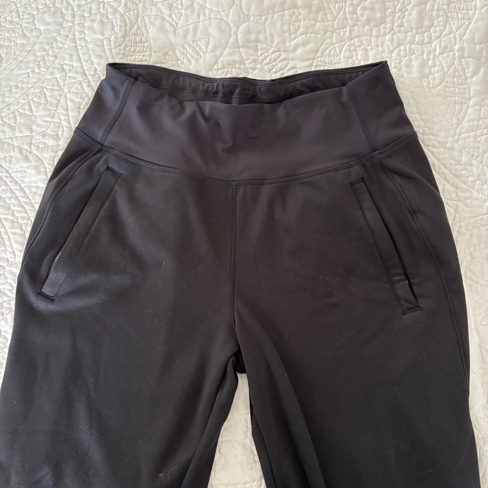 Athleta Black Fleece-Lined Leggings